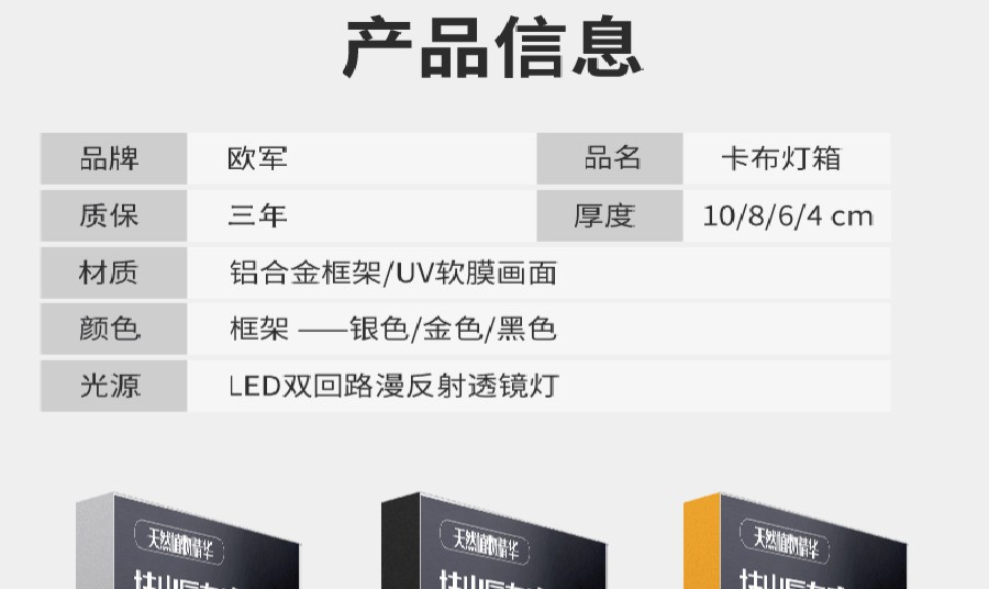 專賣店卡布燈箱